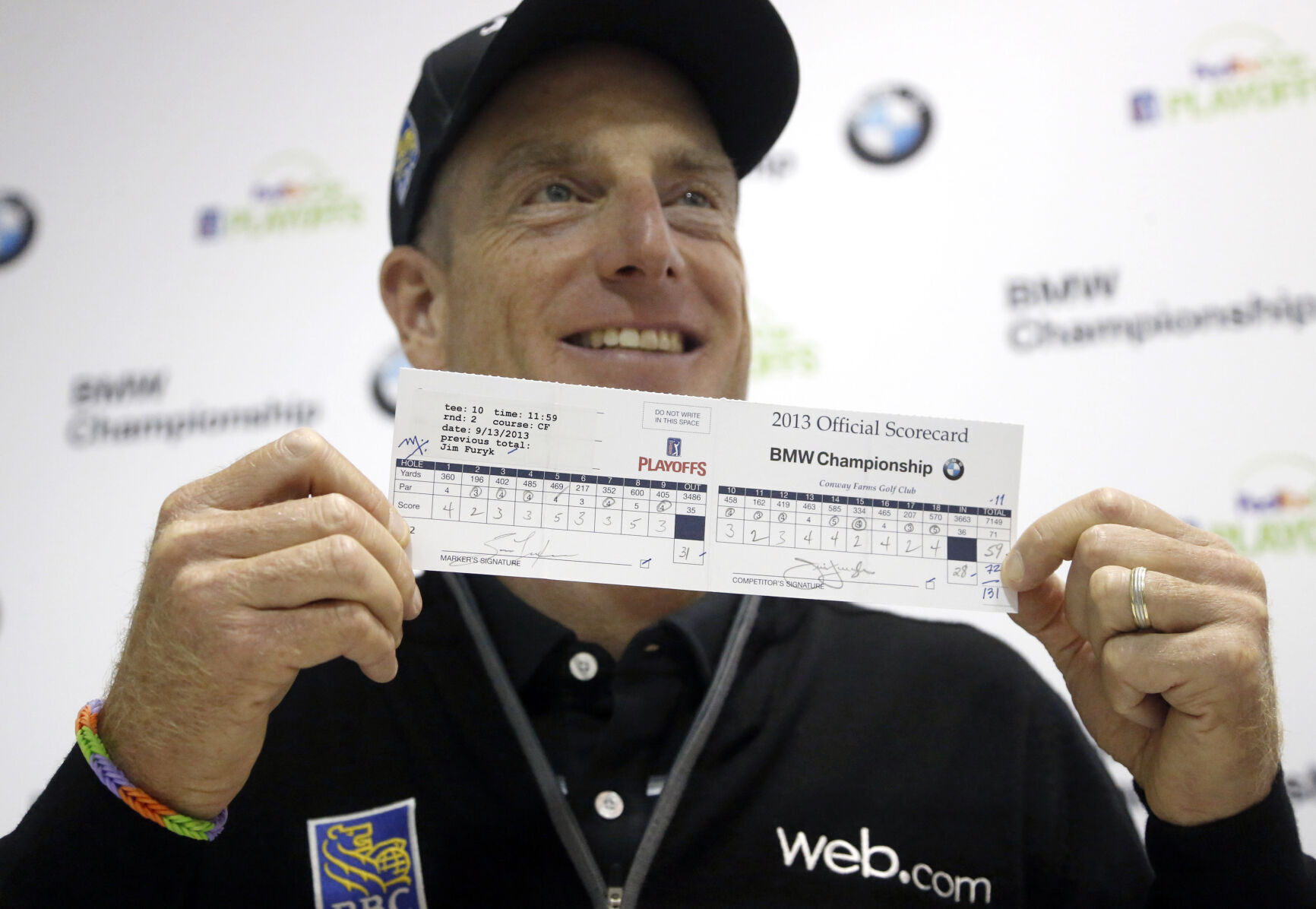 2013: Jim Furyk becomes sixth player in PGA Tour history to shoot a 59